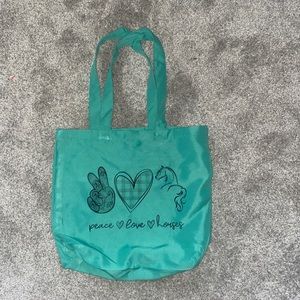 NWOT Teal Equestrian Tote Bag